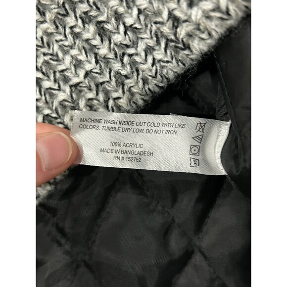 Amongst Others NEW American Legacy Knit Full Zip Jacket Black Grey Sz Small - Picture 6 of 8